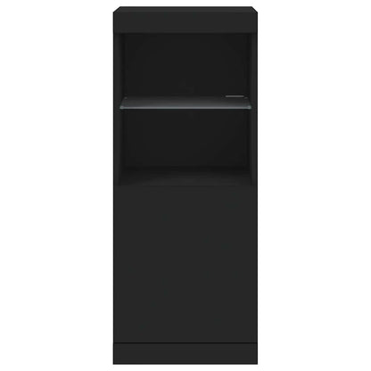 Sideboard | Black | Engineered wood, Glass | Medium | Sideboard