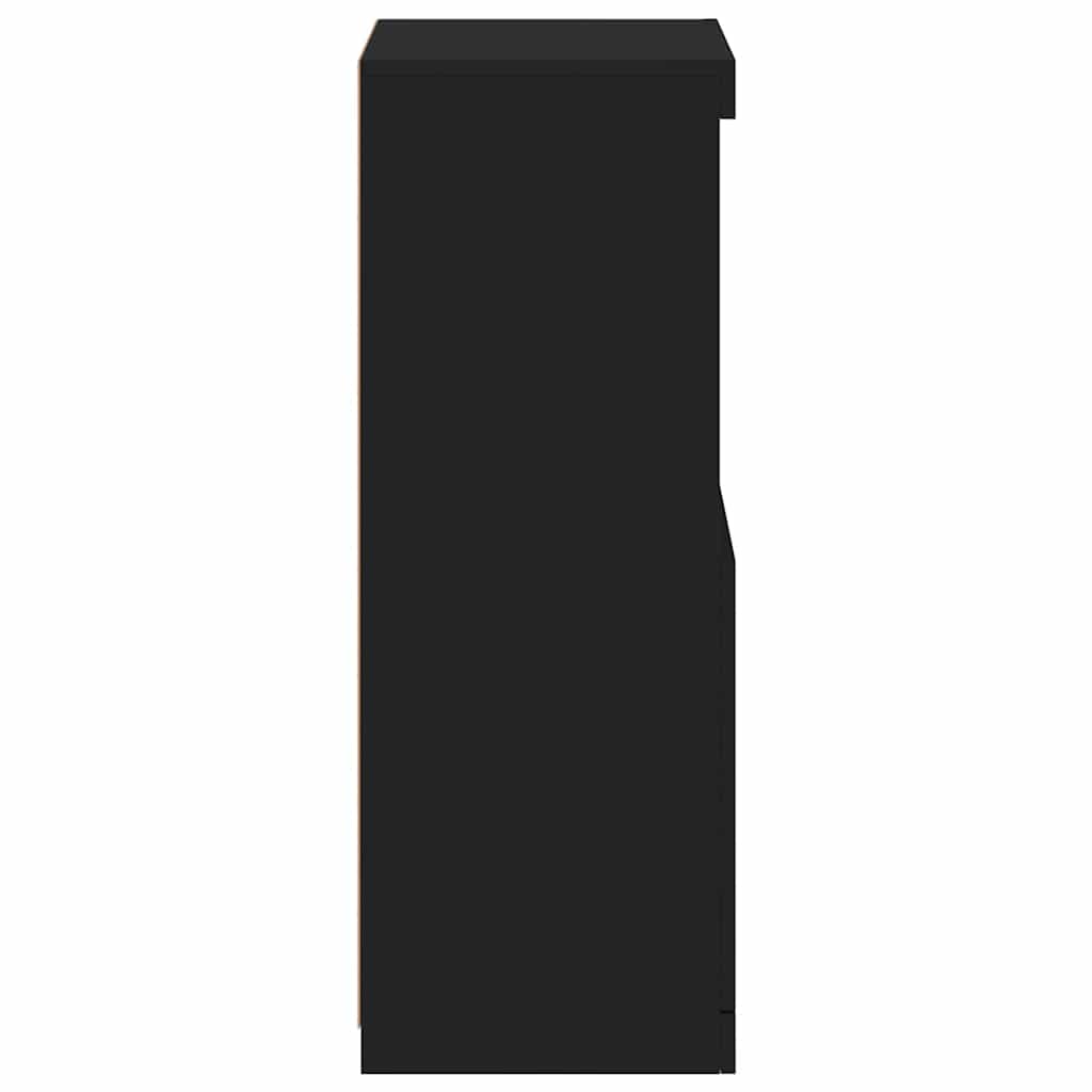 Sideboard | Black | Engineered wood, Glass | Medium | Sideboard