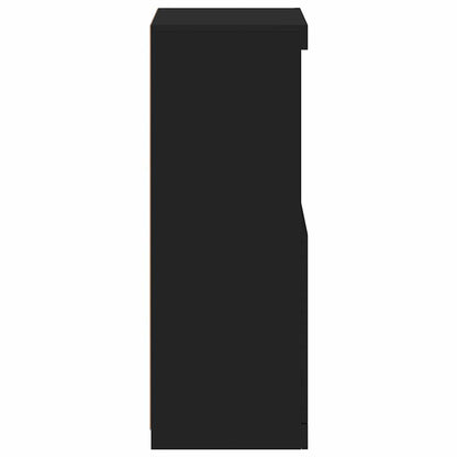 Sideboard | Black | Engineered wood, Glass | Medium | Sideboard