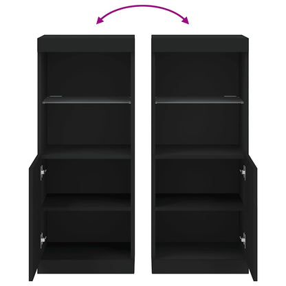 Sideboard | Black | Engineered wood, Glass | Medium | Sideboard