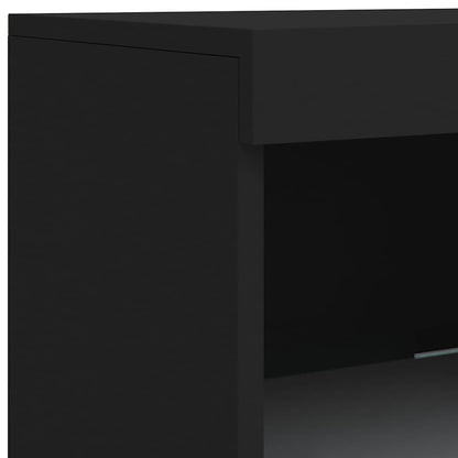 Sideboard | Black | Engineered wood, Glass | Medium | Sideboard