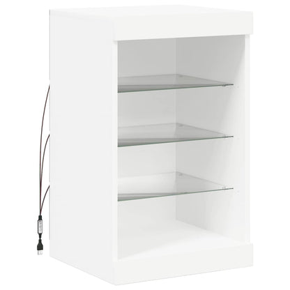 Sideboard with LED Lights White 41x37x67 cm