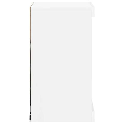Sideboard with LED Lights White 41x37x67 cm