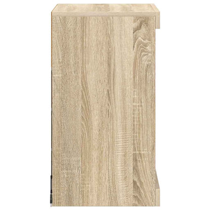 Sideboard with LED Lights Sonoma Oak 41x37x67 cm