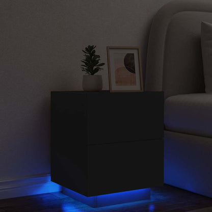 Bedside Cabinet | Black | Engineered wood | Medium | Modern