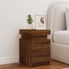 Bedside Cabinet Brown oak Engineered wood Medium