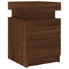 Bedside Cabinet Brown oak Engineered wood Medium