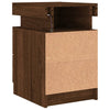 Bedside Cabinet Brown oak Engineered wood Medium