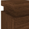 Bedside Cabinet Brown oak Engineered wood Medium