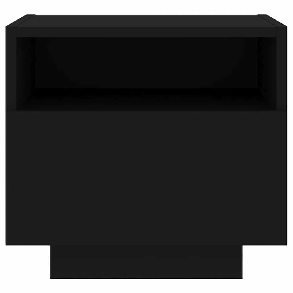 Bedside Cabinet | Set of 2 | Black | Engineered wood | Bedside Cabinet