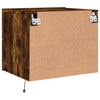 Wall-mounted Bedside Cabinets with LED Lights 2 pcs Smoked Oak