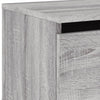 Wall-mounted Bedside Cabinets with LED Lights 2 pcs Grey Sonoma