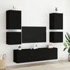 TV Wall Cabinet Black 40.5x30x40 cm Engineered Wood