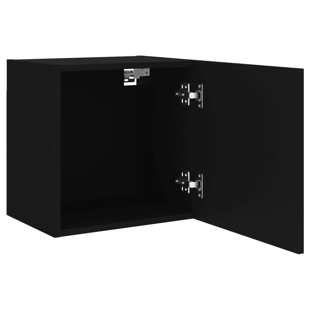 TV Wall Cabinet Black 40.5x30x40 cm Engineered Wood