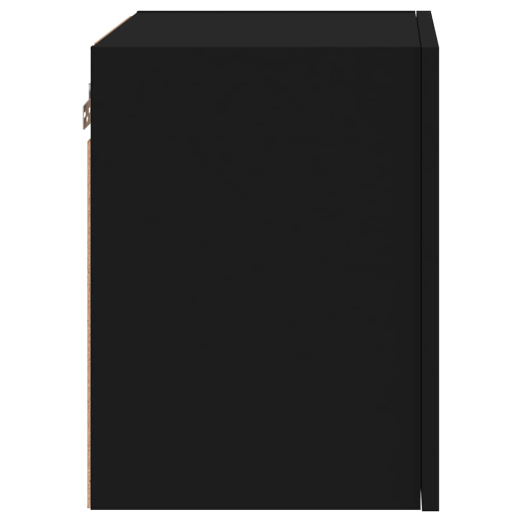 TV Wall Cabinet Black 40.5x30x40 cm Engineered Wood
