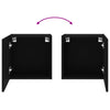 TV Wall Cabinet Black 40.5x30x40 cm Engineered Wood