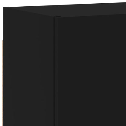 TV Wall Cabinet Black 40.5x30x40 cm Engineered Wood