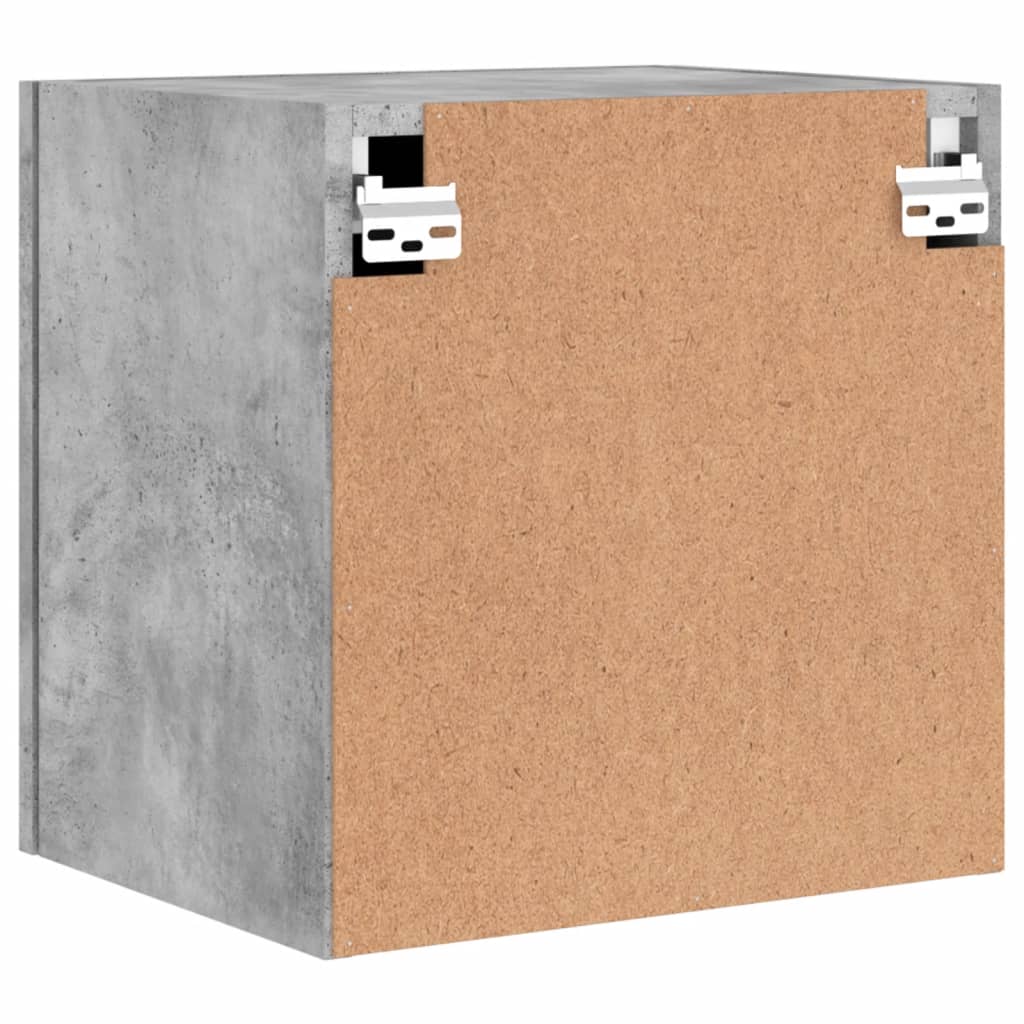 TV Wall Cabinet Concrete Grey 40.5x30x40 cm Engineered Wood