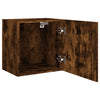 TV Wall Cabinets 2 pcs Smoked Oak 40.5x30x40 cm Engineered Wood