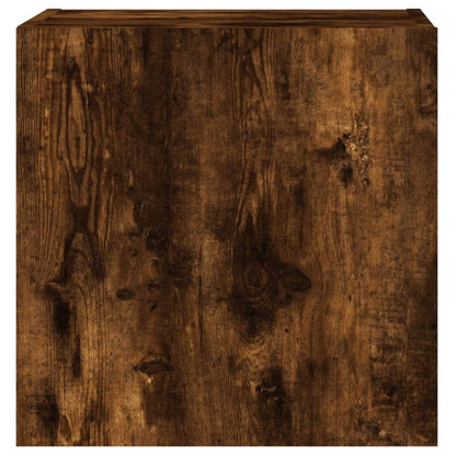 TV Wall Cabinets 2 pcs Smoked Oak 40.5x30x40 cm Engineered Wood