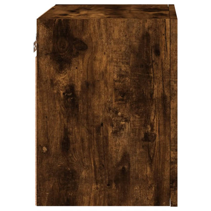 TV Wall Cabinets 2 pcs Smoked Oak 40.5x30x40 cm Engineered Wood