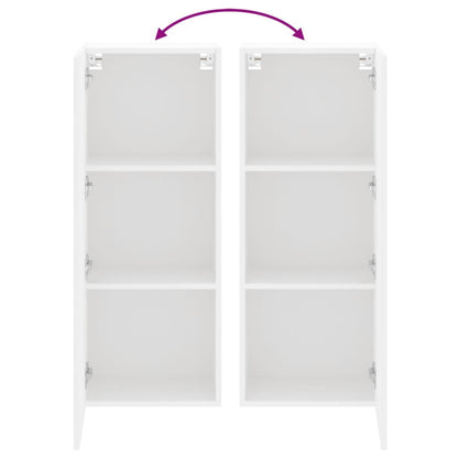 TV Wall Cabinet White 40.5x30x102 cm Engineered Wood