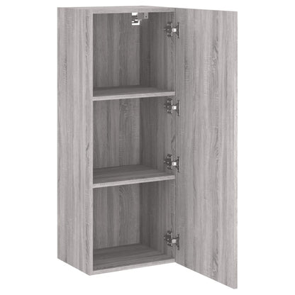 TV Wall Cabinet Grey Sonoma 40.5x30x102 cm Engineered Wood