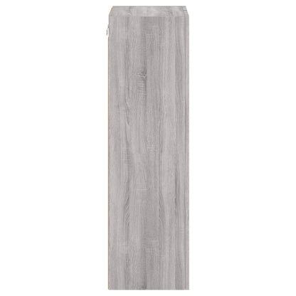 TV Wall Cabinet Grey Sonoma 40.5x30x102 cm Engineered Wood