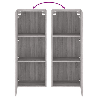 TV Wall Cabinet Grey Sonoma 40.5x30x102 cm Engineered Wood