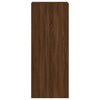 TV Wall Cabinet Brown Oak 40.5x30x102 cm Engineered Wood