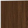 TV Wall Cabinet Brown Oak 40.5x30x102 cm Engineered Wood