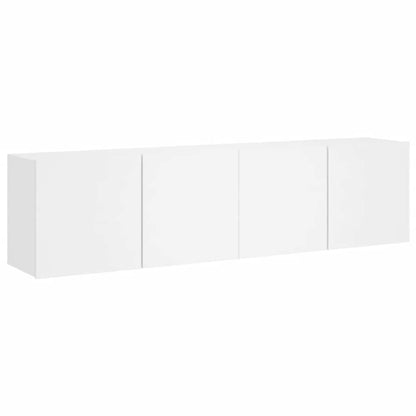 2 Piece Wall-mounted TV Cabinet Set White 80x30x41 cm