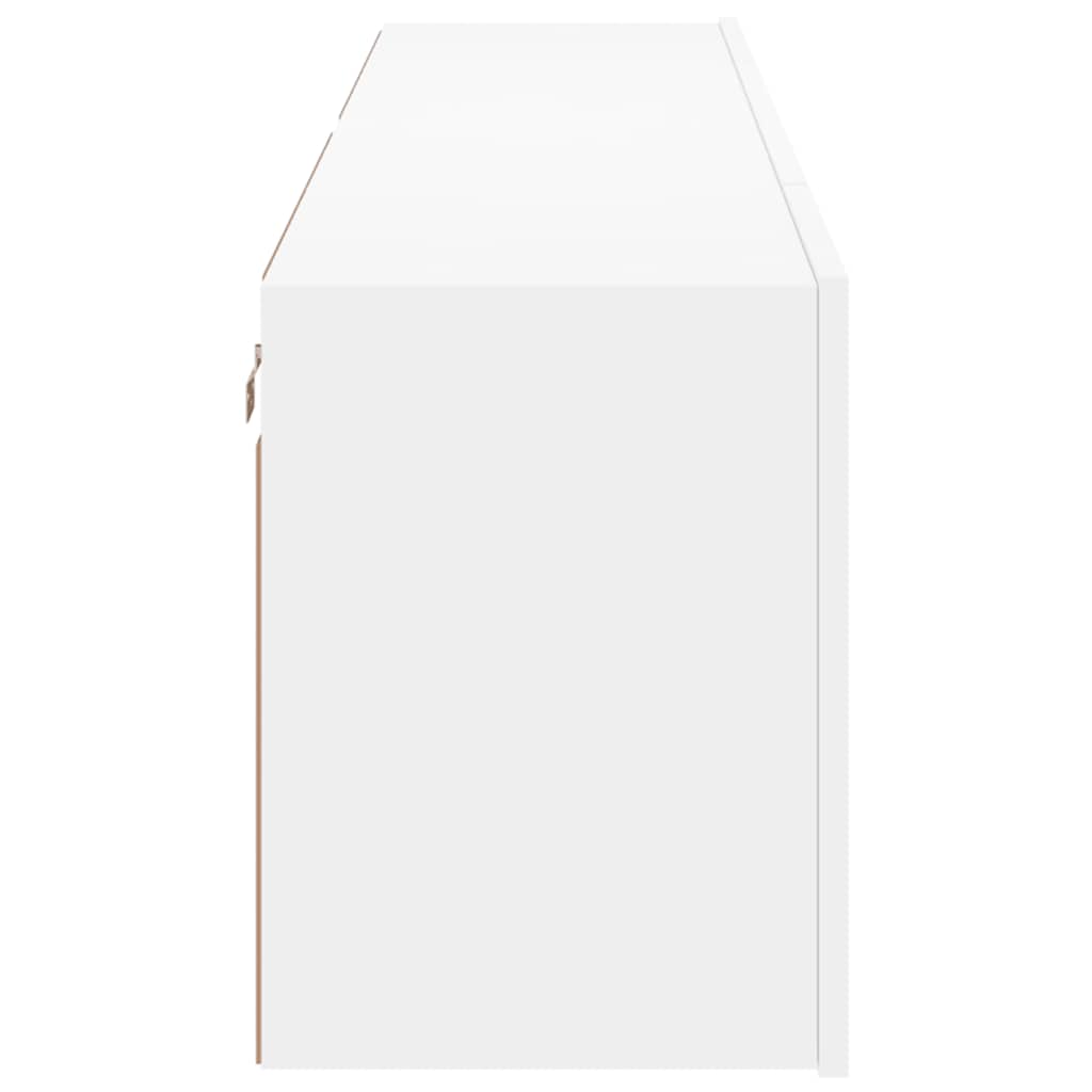 2 Piece Wall-mounted TV Cabinet Set White 80x30x41 cm