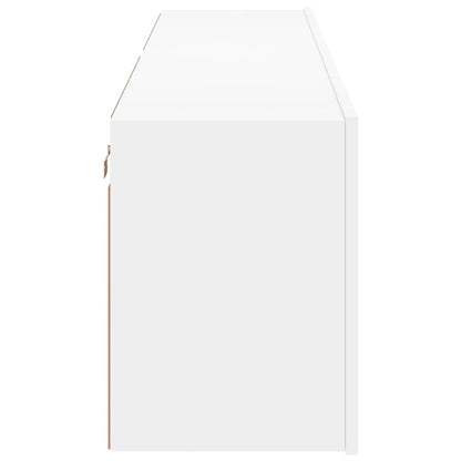 2 Piece Wall-mounted TV Cabinet Set White 80x30x41 cm