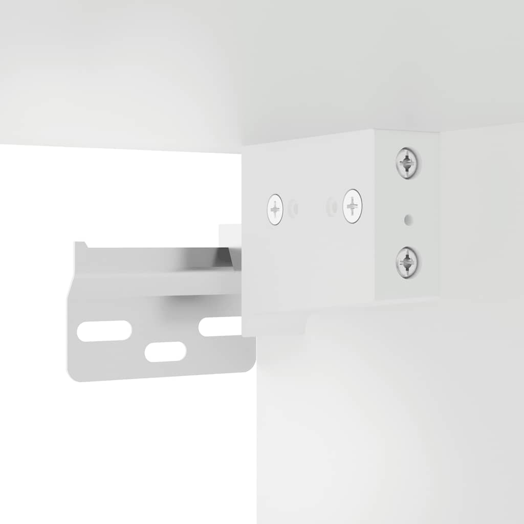 2 Piece Wall-mounted TV Cabinet Set White 80x30x41 cm