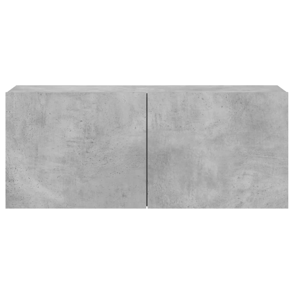 vidaXL TV Cabinet Concrete Grey Engineered Wood