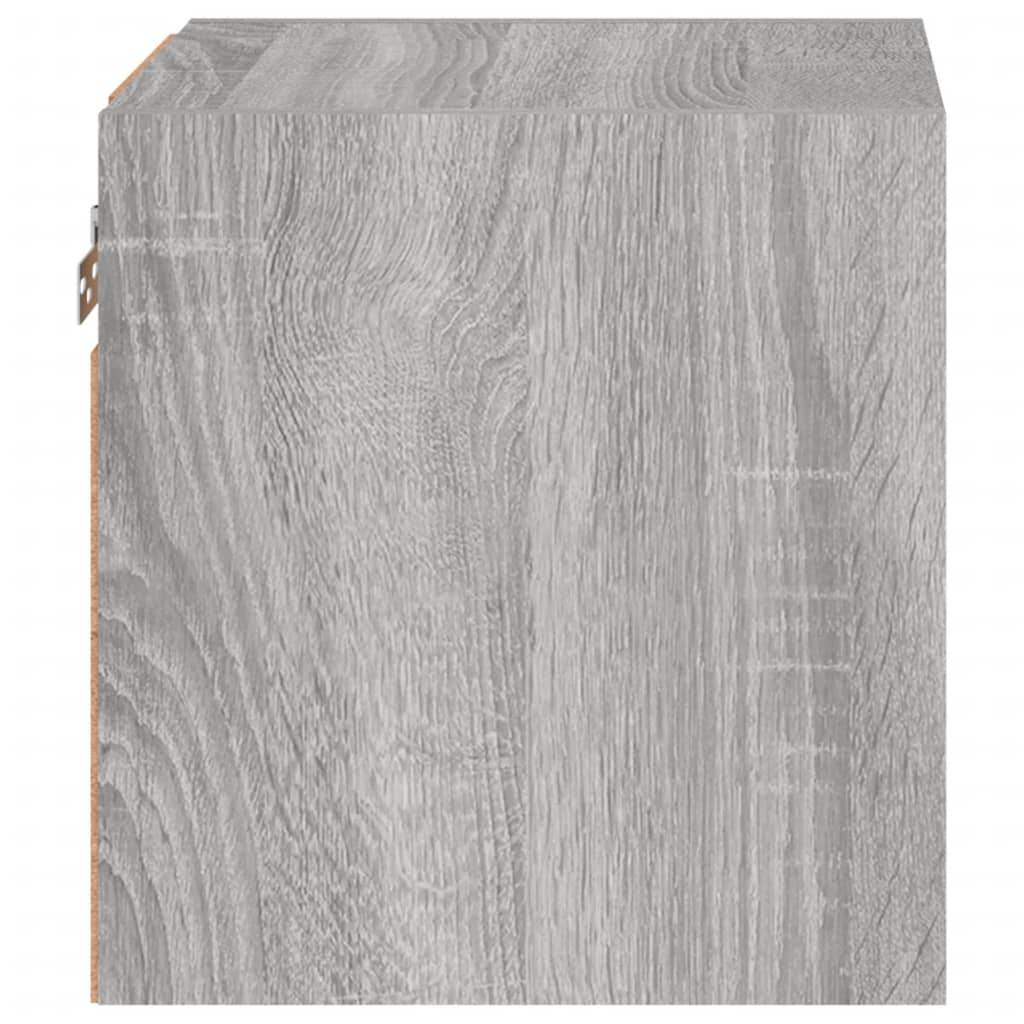 TV Wall Cabinet with LED Lights Grey Sonoma 30x28,5x30 cm