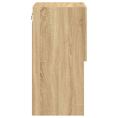 TV Cabinets with LED Lights 2 pcs Sonoma Oak 30.5x30x60 cm