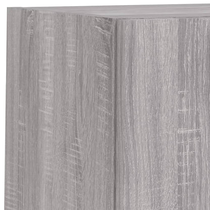 TV Cabinet with LED Lights Grey Sonoma 30,5x30x60 cm