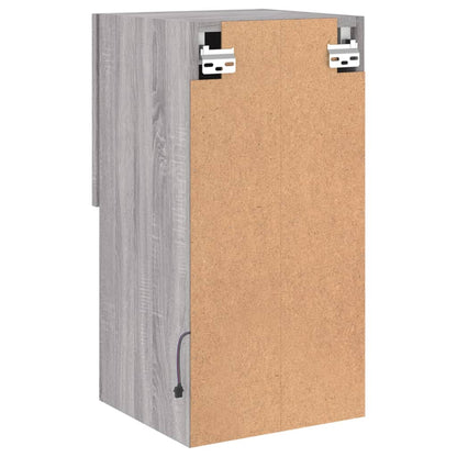 TV Cabinets with LED Lights 2 pcs Grey Sonoma 30.5x30x60 cm
