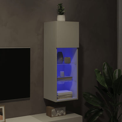 TV Cabinet | White | Engineered wood, glass | 30.5x30x90 cm | TV Cabinet