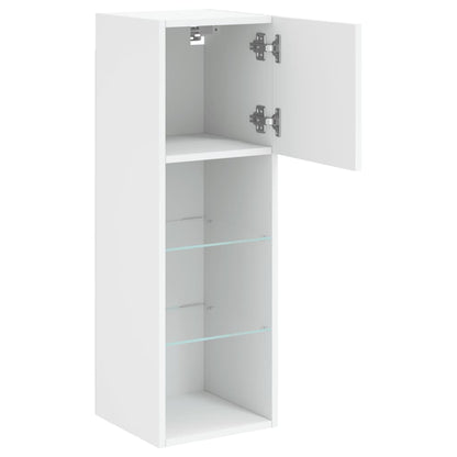 TV Cabinet | White | Engineered wood, glass | 30.5x30x90 cm | TV Cabinet