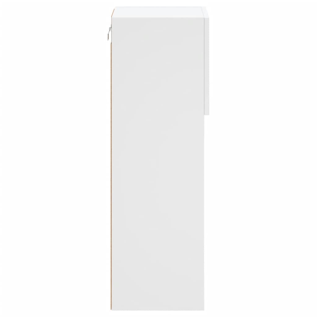 TV Cabinet | White | Engineered wood, glass | 30.5x30x90 cm | TV Cabinet