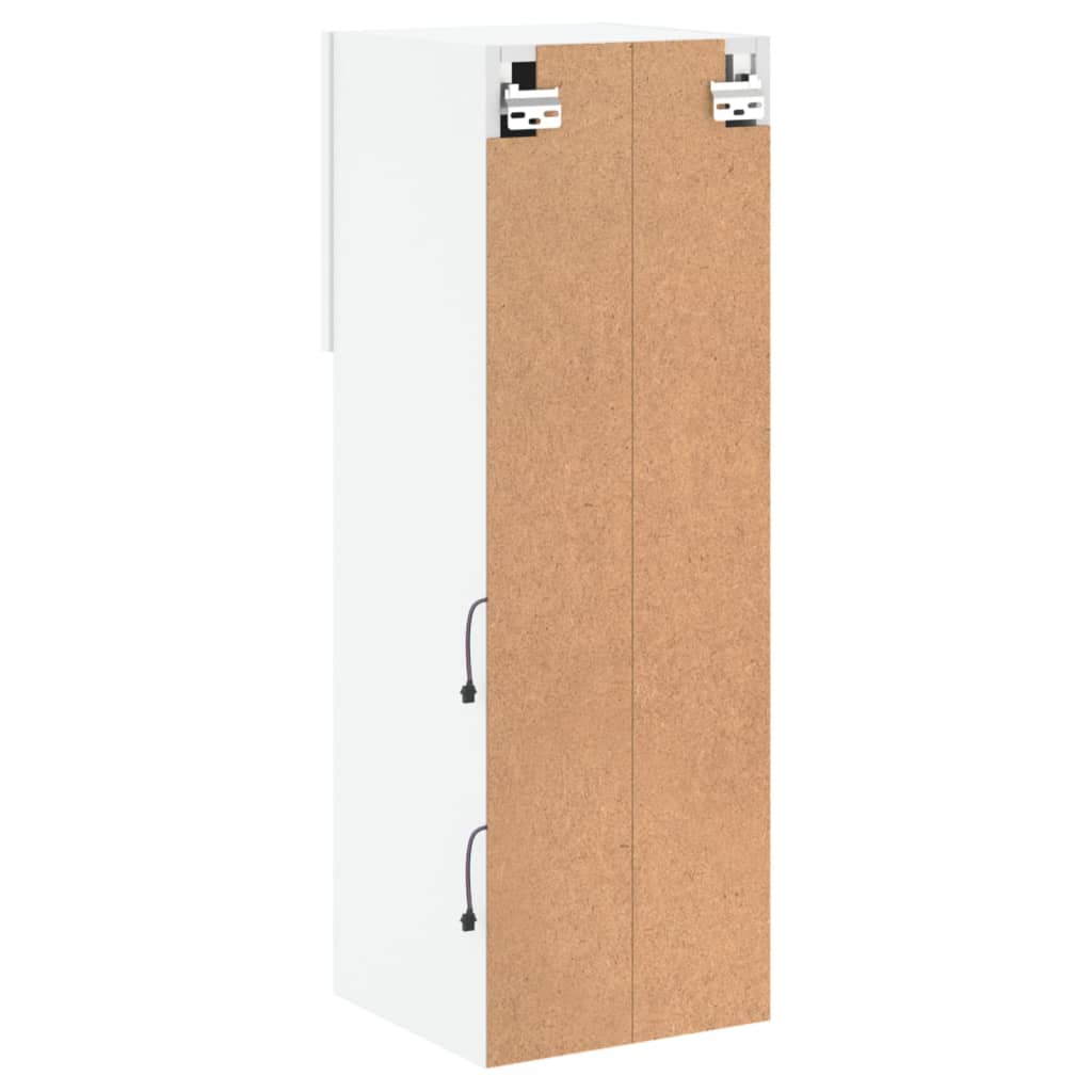 TV Cabinet | White | Engineered wood, glass | 30.5x30x90 cm | TV Cabinet