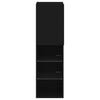TV Cabinet with LED Lights Black 30.5x30x102 cm