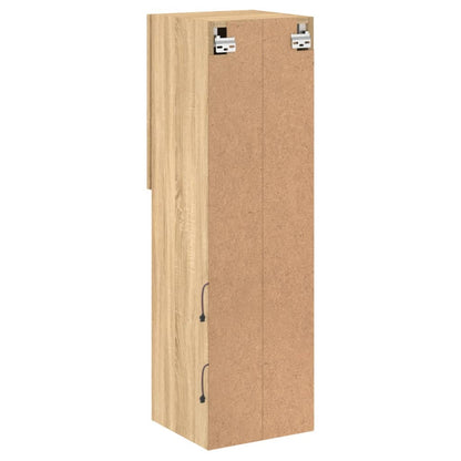 TV Cabinets with LED Lights 2 pcs Sonoma Oak 30.5x30x102 cm