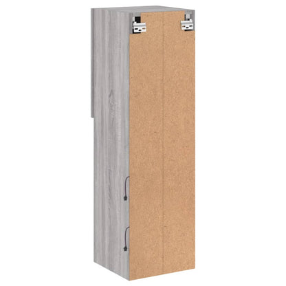 TV Cabinets with LED Lights 2 pcs Grey Sonoma 30.5x30x102 cm