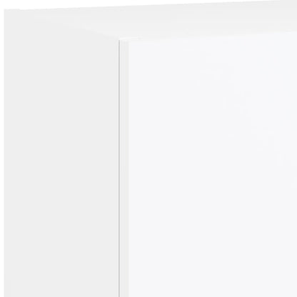TV Cabinet with LED Lights White 40,5x30x90 cm