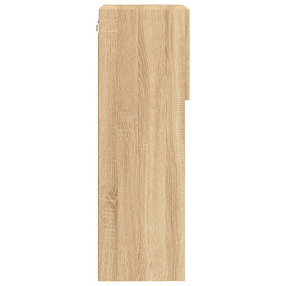 TV Cabinet with LED Lights Sonoma Oak 40.5x30x90 cm