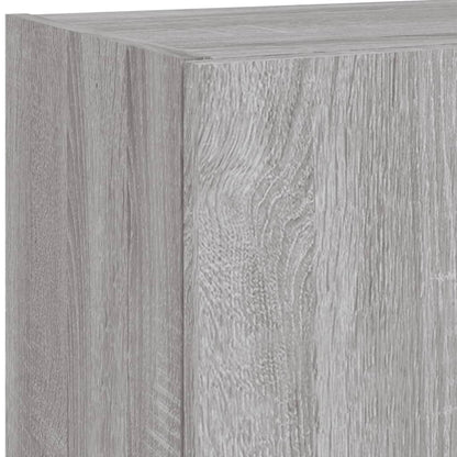 TV Cabinets with LED Lights 2 pcs Grey Sonoma 40.5x30x90 cm